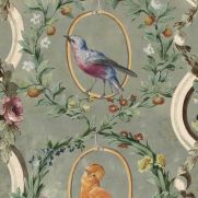 Sample-Countess' Aviarium Wallpaper Sample