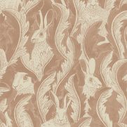 Hares in Hiding Wallpaper