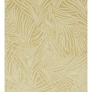 Hera Plume Wallpaper Pewter Gold