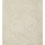 Hera Plume Wallpaper Pewter White