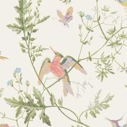 Hummingbirds Wallpaper Pastel