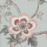 Sample-Indienne Floral Linen Fabric Sample