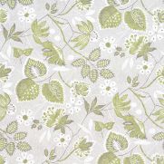 Indienne Hazel Linen Fabric Green and Beige