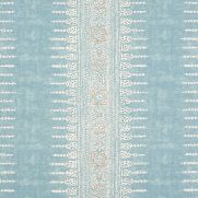 Javanese Stripe Fabric Spa Blue Beige