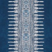 Javanese Stripe Wallpaper Navy Blue