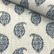 Jessamy Paisley Fabric Cerulean Blue