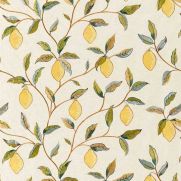 Sample-Lemon Tree Embroidery Fabric Sample