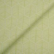 Koh Lanta Outdoor Fabric Lime Peel Green Geometric