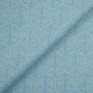 Koh Lanta Outdoor Fabric Turquoise Blue Geometric