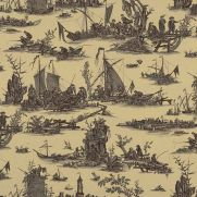 Sample-La Peche Maritime Cotton Fabric Sample