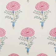 Pink and Blue Floral Wallpaper