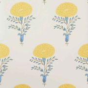 Pink and Blue Floral Wallpaper