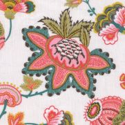 Sample-Midsummer Floral Embroidered Fabric Sample
