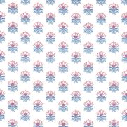 Milford Dabric Red and Blue Small Floral Print