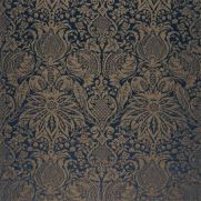Mitford Weave Blue Damask Fabric