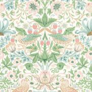 Simply Strawberry Thief Wallpaper Cochineal Pink