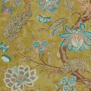 Mustard Yellow Floral Fabric