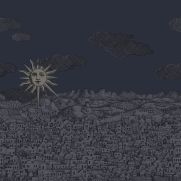 Vista Mediterranea Wall Mural Navy