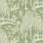 Les Saules Fabric Green
