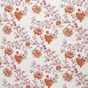 Sample-Nine Flowers Linen Fabric Sample