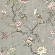 Sample-Oriental Bird Signature Fabric Sample