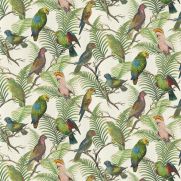 Sample-Parrot and Palm Fabric Sample