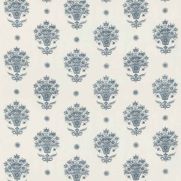 Pondicherry Linen Fabric Indigo Blue