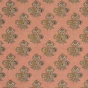 Poppy Pink and Yellow Paisley Fabric