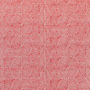 Red Geometric Fabric