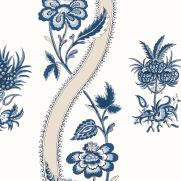 Sample-Ribbon Floral Wallpaper Sample
