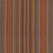 Rustic Stripe Fabric Red Plum Green