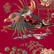 Sample-Sacred Pheasants Wallpaper Sample