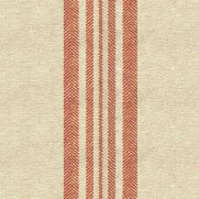 Saddell Stripe Fabric in Russet