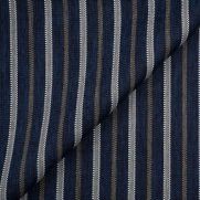 Samoa Stripe Outdoor Fabric Indigo Dark Blue
