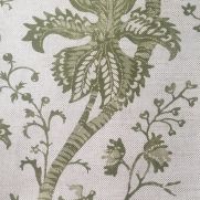 Sarawak Fabric Moss Green Printed