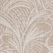 Savernake Linen Fabric Neutral Leaf