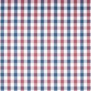 Saybrook Check Cotton Fabric Blue and Red