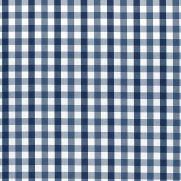 Saybrook Check Cotton Fabric Navy Blue