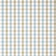 Saybrook Check Wallpaper Blue and Beige