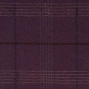 Seren Check Wool Fabric Dewberry Purple