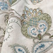 Shiraz Embroidery Fabric in Chalk Hill Blue
