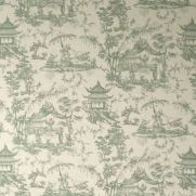 Sichuan Fabric Green Toile Linen Union