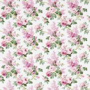 Sorilla Cotton Fabric Pink Lilac Green Floral