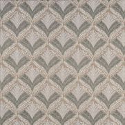 Sotherton Embroidered Fabric Grey Cream