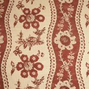 Toile de Lapins wallpaper in red