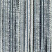 Toledo Embroidered Fabric Indigo Blue Striped