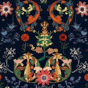 Transylvania Folk Linen Fabric