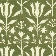 Tulipan Wallpaper Herbal Green Floral