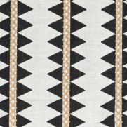 Sample-Reno Stripe Embroidered Fabric Sample