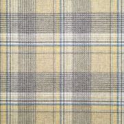 Wagtail Plaid Fabric Sandstone Yellow Blue